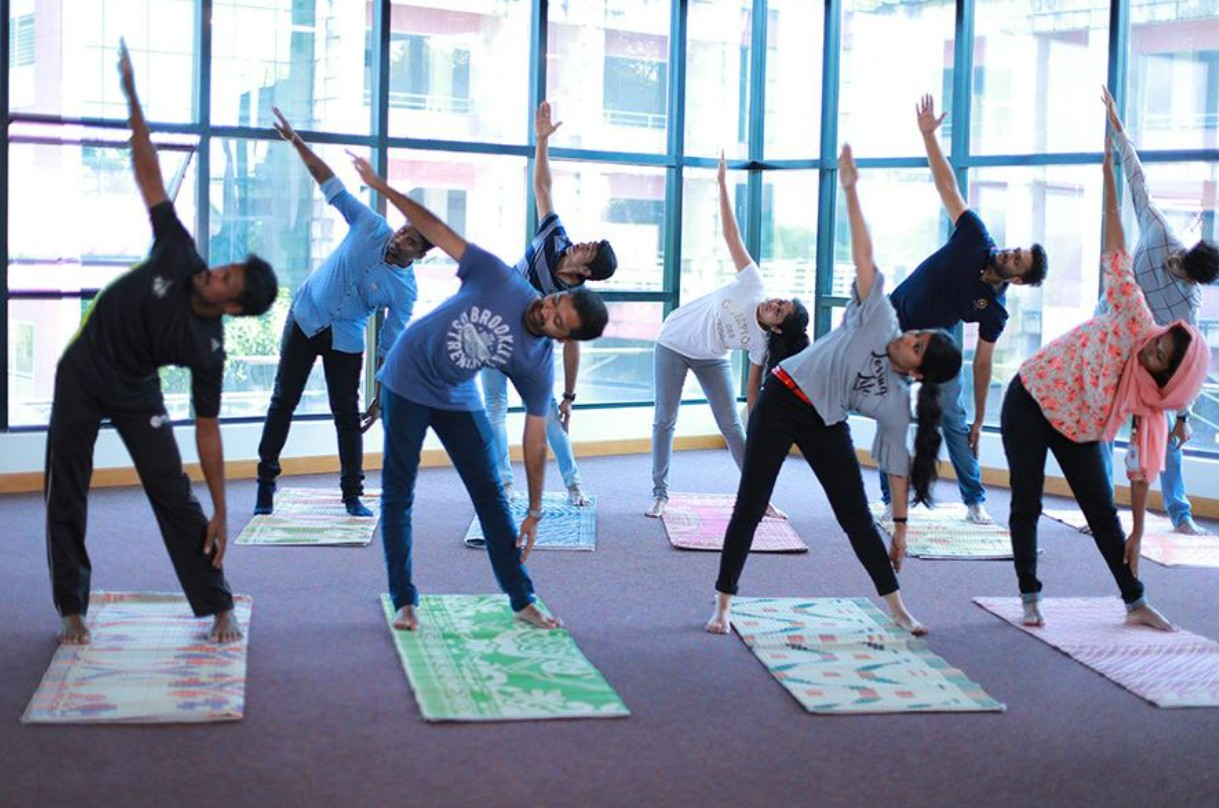 Yoga session