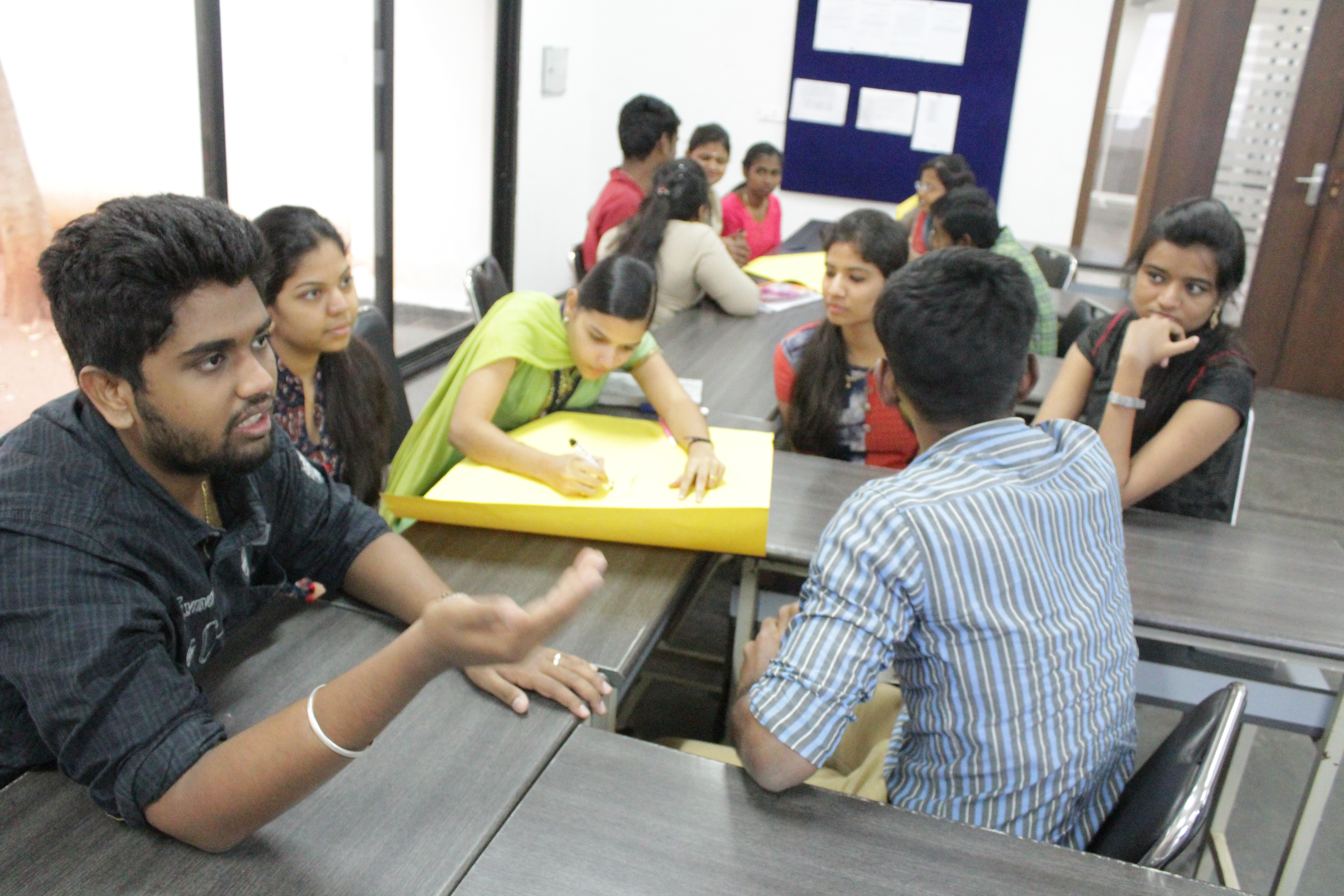 Students at work