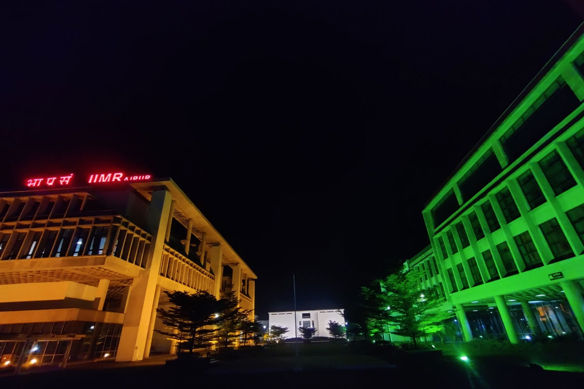 Library Building Night View