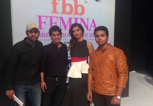 Students at Femina Miss India