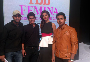 Students at Femina Miss India