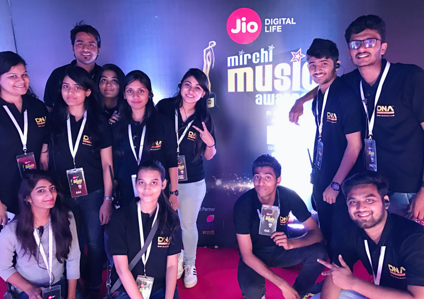 Students at Music Mirchi Awards