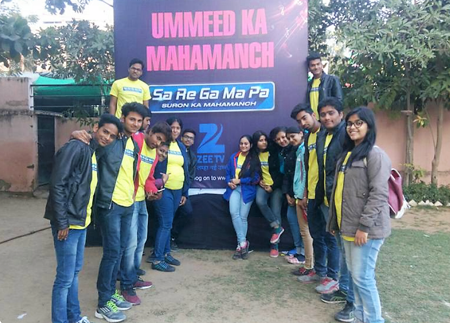 Students at Sa Re Ga Ma Pa