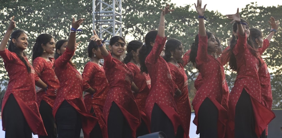 Students performing