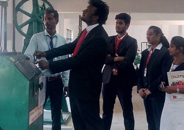 Students doing practical