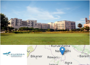 GD Goenka University campus view