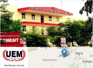 Campus Image of University of Engineering and Management, Jaipur Campus Image of University of Engineering and Management, Jaipur